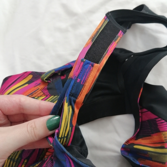 Brooks Juno Velcro Strap Adjustable High Support Sports Bra Plus Size 40D - Picture 8 of 16
